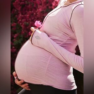Free People Movement x Hatch Maternity Collab Right On Run Layer Long sleeve Top